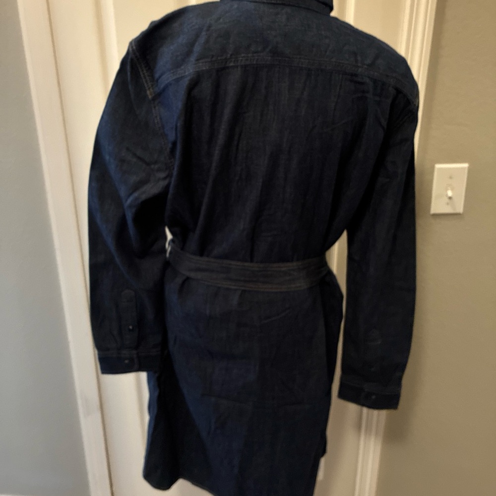 Lauren Ralph Lauren ladies belted denim shirt dress size XL - Picture 4 of 9